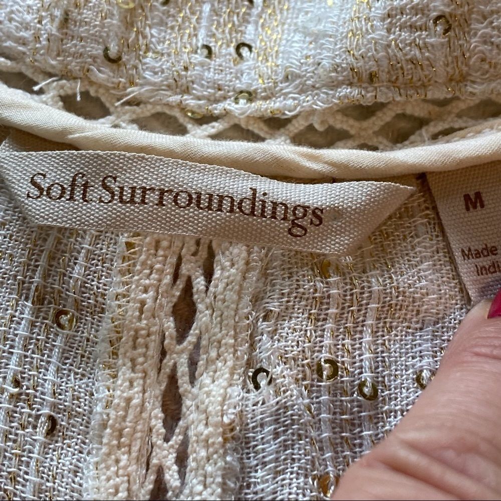 Soft Surroundings Glamour Topper Sequin Open cover - Picture 2 of 8